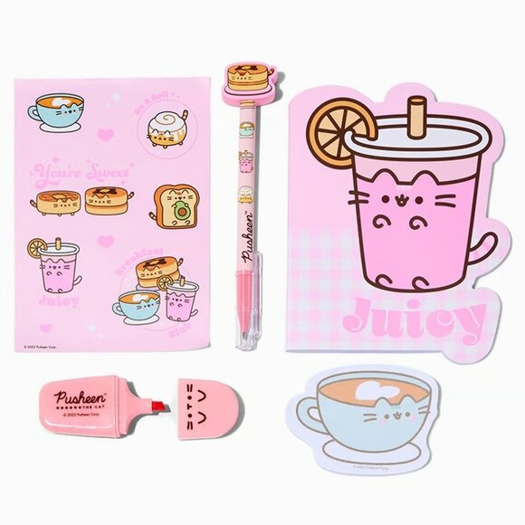 New! Pusheen® Breakfast Club Stationery multi Set, cute - Picture 2 of 5